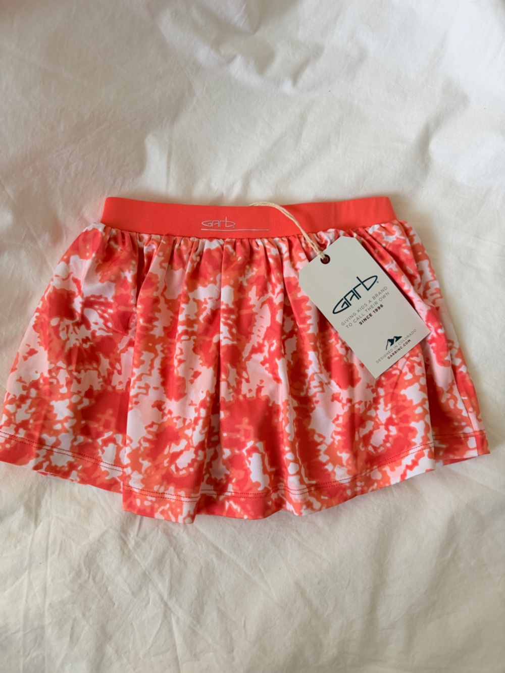 Garb Sienna orange white skort toddler girls 2T